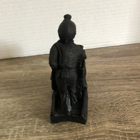 Black Miner Sculpture Made with Coal - Picture 4 of 10